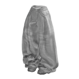 White Baggy Y2K Skatecore Jeans