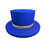 White Band Blue Top Hat 