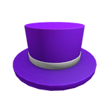 White Band Purple Top Hat 