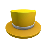 White Band Yellow Top Hat 