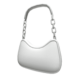 White Basic Shoulder Bag