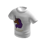 White Basic Unicorn T Shirt