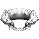 White Beaded Neck Fur