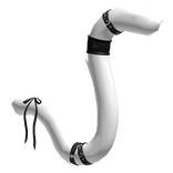 White Black Ribbon Nurse Cat Tail