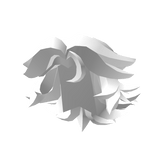 White Blocky WolfCut V2