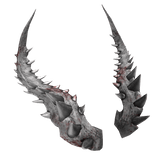 White Bloodied Ivory Dragon Horns