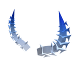 White Blue Stormbreak Horns Addon