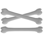 White Bone Hair Clip 