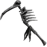 White Bone Skull Bird Skeleton Scythe