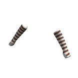 White Brown | Arm Warmers Sleeves Fingerless