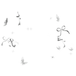 White Butterflies Bows and Sparkles Cute Aura ✿