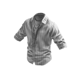 White Button Up Shirt w/ Chains