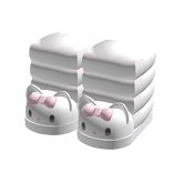 White Cat Boot Slippers