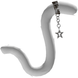 White Cat Tail with Star