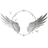 White Celestial Dove Angel Wings Halo