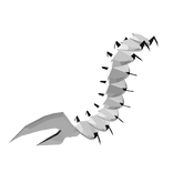 White centipede tail