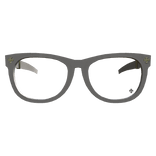 White Chrome Glasses w Gold