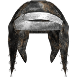 White Chrome Headband Scarf