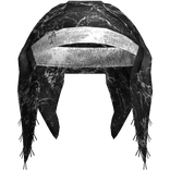 White Chrome Headband Scarf