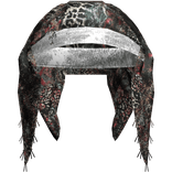 White Chrome Headband Scarf