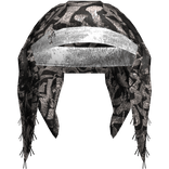 White Chrome Headband Scarf