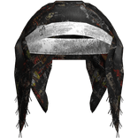 White Chrome Headband Scarf