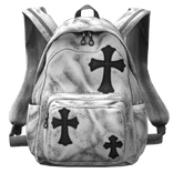 white chrome hearts backpack