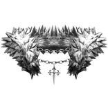 White Chrome Neck Fur