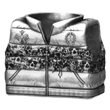 White Chrome Puffer Vest