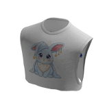 White Crop Top Cute Rabbit
