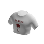 WHITE CROP TOP SHIRT - SNUF GANG