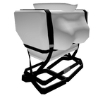 White Crop Top Tactical Harness