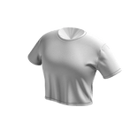 ♡ White Cropped Shirt