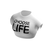 ✅White cropped top✅ Choose Life