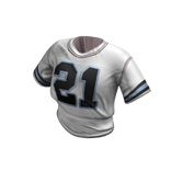 White Cropped Y2K Jersey