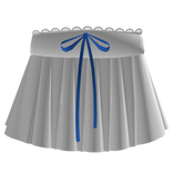 white cute anime dress with blue lace on pandora