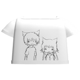 white cute anime shirt