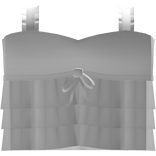 White Cutesy Ruffled Layered Dress