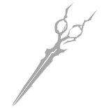 white cyber scissors