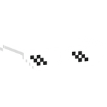 White Deal With It Meme Scene Pixel Sunglasses