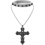 ♱ white delicate gothic necklace (3.0)