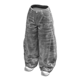 White Denim Low Rise Y2K Baggy Jeans