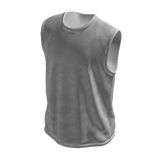 White Distressed Sleeveless  Shirt