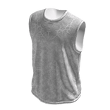 White Distressed Sleeveless  Shirt