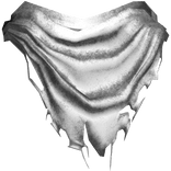 White Distressed Torn Scarf