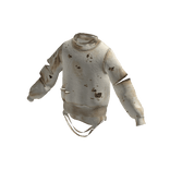 White Distressed VintageOversized Sweatshirt [PBR]