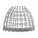 white dollette caged crinoline ruffle underskirt