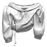 White Draped Hoodie & Phone 1.0