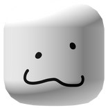 White Droopy Cat Face