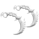 White Dual Ghost Karambits